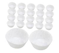 Healifty 600 pièces Caissettes Pâtisserie Blanches Papier Antiadhésives Moules à Cupcakes Standard Résistants pour Muffins Caissettes Cupcakes Pratiques pour Fêtes Mariages et