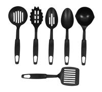 Healifty 6pièces Set De Ustensiles De Cuisine Nylon Résistants Chaleur Ensemble Pratique Pour Cuisson Et Préparation Alimentaire Outils De Cuisine Indispensables