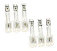 Healifty 6pièces Supports De Code Installation pour Rails De Rideaux Fournitures De Montage Lot de Adaptés Aux Studios Appartements Bureaux