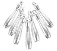 Healifty 7 pièces Breloques Métal Boule de Bowling Pendentif Inoxydable pour Fabrication Bijoux Bracelet DIY Charms