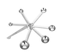 Healifty 7 pièces Cuillères à Mesurer Acier Inoxydable avec Graduation Ustensiles de Cuisine Robustes pour Épices et Pâtisserie Ensemble Pratique pour Mesurer Sel Farine et