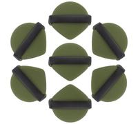 Healifty 7 pièces Éponge Maquillage Double Face Vert Matcha Applicateur Poudre et Fond de Teint Éponge Douce Lavable pour Teint Uniforme Poudre et Crème Visage