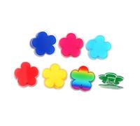 Healifty 7 pièces Pince Sachet Alimentaire Fleur Clips Réutilisables Acrylique pour Sceller Snack Bag et Organiser Bureau Cuisine Maison