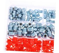 Healifty 70 Pièces Kit de Graisseurs Métalliques Buses Lubrifiantes pour Équipement Industriel Véhicules et Machines Agricoles Capuchons Injecteurs de Graisse