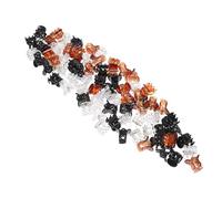 Healifty 72 pièces Lot de Mini Pinces à Cheveux Griffes pour Femmes et Filles Maintien Fort et Antidérapant Assortiment de Couleurs Noir Brillant Café et Transparent avec Boîte de