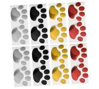 Healifty 8 Paires Dautocollants de Patte de Chien pour Voiture Décorations PVC Résistantes Aux Intempéries Adhésif Fort pour Voitures Camions Suv et Couleurs Rouge