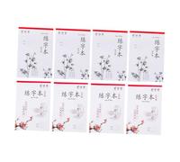 Healifty 8 pièces Cahiers Entraînement Calligraphie pour Garçon Fille Papier Épais Imperméable à Encre Modèles et Outils Pratiques pour Améliorer Écriture des Garçons et Filles