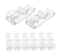 Healifty 8 pièces Clips de Sécurité pour Chaînes de Stores Enrouleurs Crochets pour Fixation de Cordon de Rideau Transparent Installation Facile avec Vis Incluses