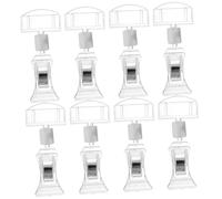 Healifty 8 pièces Clips Rotatifs Porte-étiquette Double Face Support Affichage Prix pour Supermarché Boutique Retail