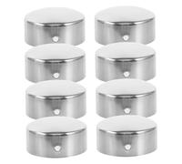 Healifty 8 pièces Embouts de Main Acier Inoxydable Caches pour Rampe Descalier Accessoires de Tubes Corps Résistants et Finition