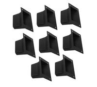 Healifty 8 Pièces Poignées de Haut Parleur Noires Réglables Lot de Accessoires pour Boîte de Faciles à Installer et Légères pour Mobilité