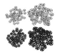 Healifty 80 pièces Lot de Boutons-pression Métalliques Ronds pour Couture Kit de Pressions à Coudre Robustes pour Vêtements Sacs Vestes et Travaux Manuels