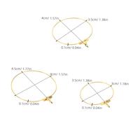 Healifty 90 Pièces Boucles Oreilles Cercles Fer pour Fabrication de Bijoux Grandes Créoles Larges Résistantes et Brillantes Accessoires DIY pour Femmes Fêtes et Mariages