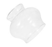 Healifty Abat-Jour à Pétrole Coupe-Vent en Verre Transparent Petit Abat-Jour Cheminée Résistante Design Classique pour Lampe à Huile pour Extérieur Accessoire Vintage