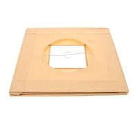 Healifty Abat-jour en papier beige avec structure en bois, simple et surface lisse, pour lampe suspendue élégante design délicat et chic