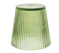 Healifty Abat-Jour en Verre Rayé Vert Petit Modèle 13 CM X 12 CM Abat-Jour Suspendu Décoratif pour Lampe de Table Lampe Bureau Vintage Remplacement D’Abat-Jour Éclairage Doux pour