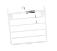 Healifty Accessoire de Porte de Cage à Oiseaux en Abs Solide Ressort Intégré Porte de Cage à Clips en J Boîte Alimentaire Plastique pour Alimentation Organisée des Perroquets et Lapins