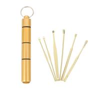 Healifty Accessoires pour Cérumen en Acier Inoxydable, Outils de Nettoyage des Oreilles Fonction de Massage du Conduit Auditif pour Usage Familial Déplacement