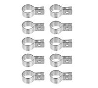 Healifty Acier Inoxydable Bande de Tension 10 Pièces 3/4 Pouce | Galvanisée, Protection Anticorrosion, Usage Extérieur, Cadres de Portail et Poteaux Ronds