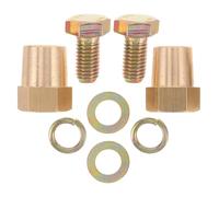 Healifty Adaptateur de Borne de Batterie Voiture 1 Paire Filetage Interne M10 Connecteur Positif et Négatif en Laiton Haute Performance pour Accessoires Batterie Automobile