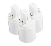 Healifty Adaptateur De Prise D'ampoule G24q Vers E27 3 Pièces Convertisseur De Douille Résistante à La Chaleur Installation Facile Compatible Ampoules Led Pour Utilisation Résidentielle Et Commerciale