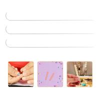 Healifty Aiguilles à Perler pour DIY 9 Pcs en Fer 0,7 Mm Taille Moyenne, Outils de Perlage pour Fabrication de Bijoux, Accessoires pour Artisanat de Perles et Loisirs Créatifs