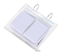 Healifty Album Photo Acrylique Transparent 4 Pouces Support Photo de Bureau Inclinable Vertical pour Affichage et Organisation Intérieur Mini Album de Voyage Pratique