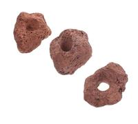 Healifty Anneaux Fixation pour Plantes Aquatiques 3pcs en Céramique Marron avec Support Stable pour Aquarium Et Décoration De Bassin