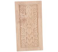 Healifty Appliques Bois Sculpté Décoration De Meubles Incrustations De Fleurs pour Armoire Porte Mur Garde-Robe Motif Classique