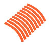 Healifty Autocollant Réfléchissant Roue Garçon Fille pour Vélo Équilibre Bande Fluorescente Orange Adhésif Amovible Sécurité Nuit