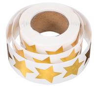 Healifty Autocollants de Récompense Étoiles Holographiques pour Élèves, Rouleau de 500 Pièces, Autocollants Adhésifs Pentagramme, Gommettes Maternelle, Décoration Scolaire et Activités