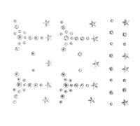 Healifty Autocollants Visage Pailletés Auto-adhésifs Cristaux Perles Décorations Faciales Festival Bijoux Corps Stickers Décoratifs