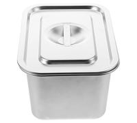 Healifty Bac à Compost Cuisine Intérieure INOX 32x22 Cm, Seau à Déchets Alimentaires avec Couvercle Hermétique, Acier Inoxydable 201, Compact pour Plan De Travail, Collecte Et Compostage Facile