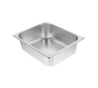Healifty Bac Alimentaire Acier Inoxydable Grand Capacité pour Buffet et Restauration Panier de Service