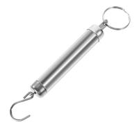 Healifty Balance Mécanique Suspendue Cuisine 5 Kg avec Crochet en Métal Argenté, Portable et Compacte, Balance à Bagages Poche pour Pesée Précise et Usage Voyage