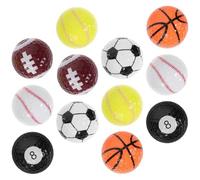 Healifty Balles de Golf D'entraînement Colorées en Résine 12 Pièces Balles de Golf en Plastique pour Jardin Coffret Présent pour Adultes et Adolescents