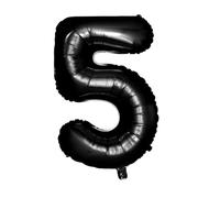 Healifty Ballons Numéro Noir Aluminium Épais avec Lot pour Décoration Anniversaire et Fête Auto-scellants et Réutilisables