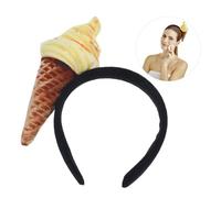 Healifty Bandeau Cheveux Forme Cornet Glace Doux et Confortable Accessoire Mode pour Maquillage Fête et Voyage Design Unique et Maintien Ferme