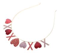 Healifty Bandeau Cœur Strass Scintillant pour Femme Accessoire Cheveux Saint-valentin Romantique Élégant et Confortable