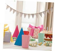 Healifty Banderole DIY Toile de Jute Fanions Bannière Vierge pour Décoration Fête Mariage Shower et Anniversaire Intérieur et Extérieur