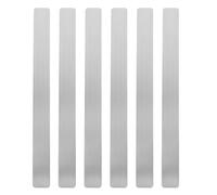 Healifty Bandes de Fer Adhésives pour Tableau D'affichage 6pcs en Fer Argenté, Installation sans Couture, Usage Polyvalent, Maison et L'école