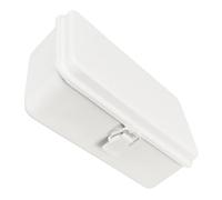 Healifty Blanche Boîte de Rangement Petite à Verrouillage en Métal, Vintage