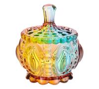 Healifty Bocal en Verre Européen 200 ML Couvercle Bonbonnière Décorative Multifonction Pot à Bijoux et Organisateur de Collations Compact Cuisine et Fête