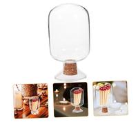 Healifty Bocal Verre Transparent avec Bouchon Liège Contenant pour Flacon Échantillon Polyvalent Rangement Décoratif Cadeau Original