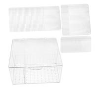 Healifty Boîte à Bijoux Portable avec Poche Auto-scellante Transparente Organiseur Multi-compartiments Étanche pour Boucles Oreilles et Petits Accessoires Rangement Bijoux Femme Pratique