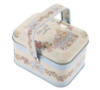 Healifty Boîte à Biscuits En Fer-blanc Petite Motif Lapin Matériau Robuste Stockage Alimentaire Multifonction Noël Boîte à Friandises Portable Pour Fêtes Et Présents