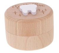 Healifty Boîte à Dents Souvenir pour Garçon Fille Bois pour Ranger la Première Dent de Lait Perdue