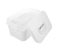 Healifty Boîte à Outils de Manucure Multifonction Taille Moyenne en Pp Blanc Poignée Transportable pour Professionnels du Nail Art et Salon de Beauté