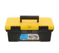 Healifty Boîte à Outils et Apparence Délicate Portable Grosse Capacité en Plastique Noir Design Multifonctionnel et Rangement D'outils pour Réparations à Domicile