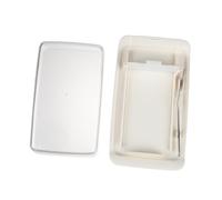 Healifty Boîte Beurre Hermétique avec Trancheuse Intégrée Récipient de Stockage Pratique pour Beurre et Fromage de Table Blanche Facile à Nettoyer et Design